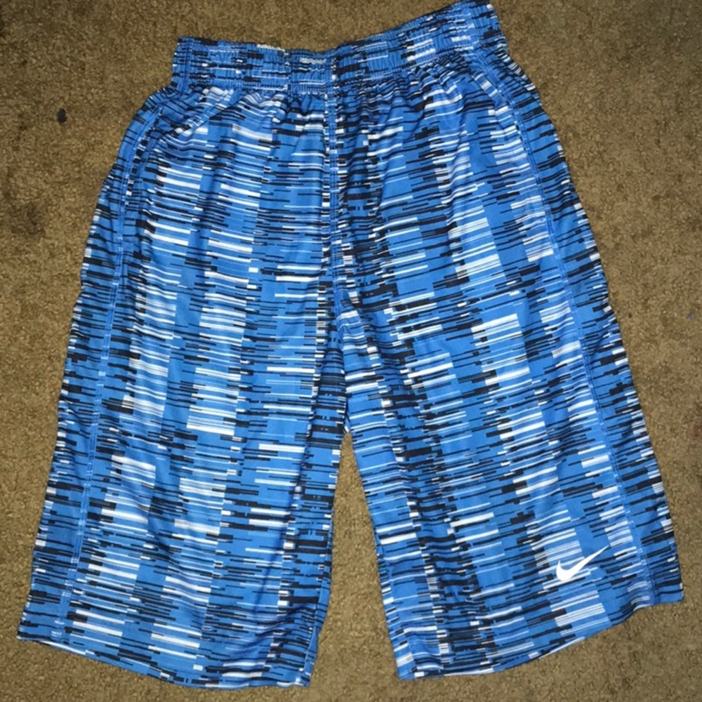Nice blue black and white Nike shorts
